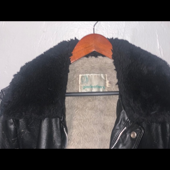 Vintage Men’s Leather Bomber Jacket - Picture 3 of 6
